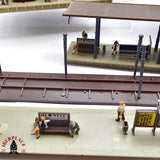 ♻️ 2da mano -  FALLER estación de tren Mittelstadt con plataformas y figuras H0 escala 1:87 A11