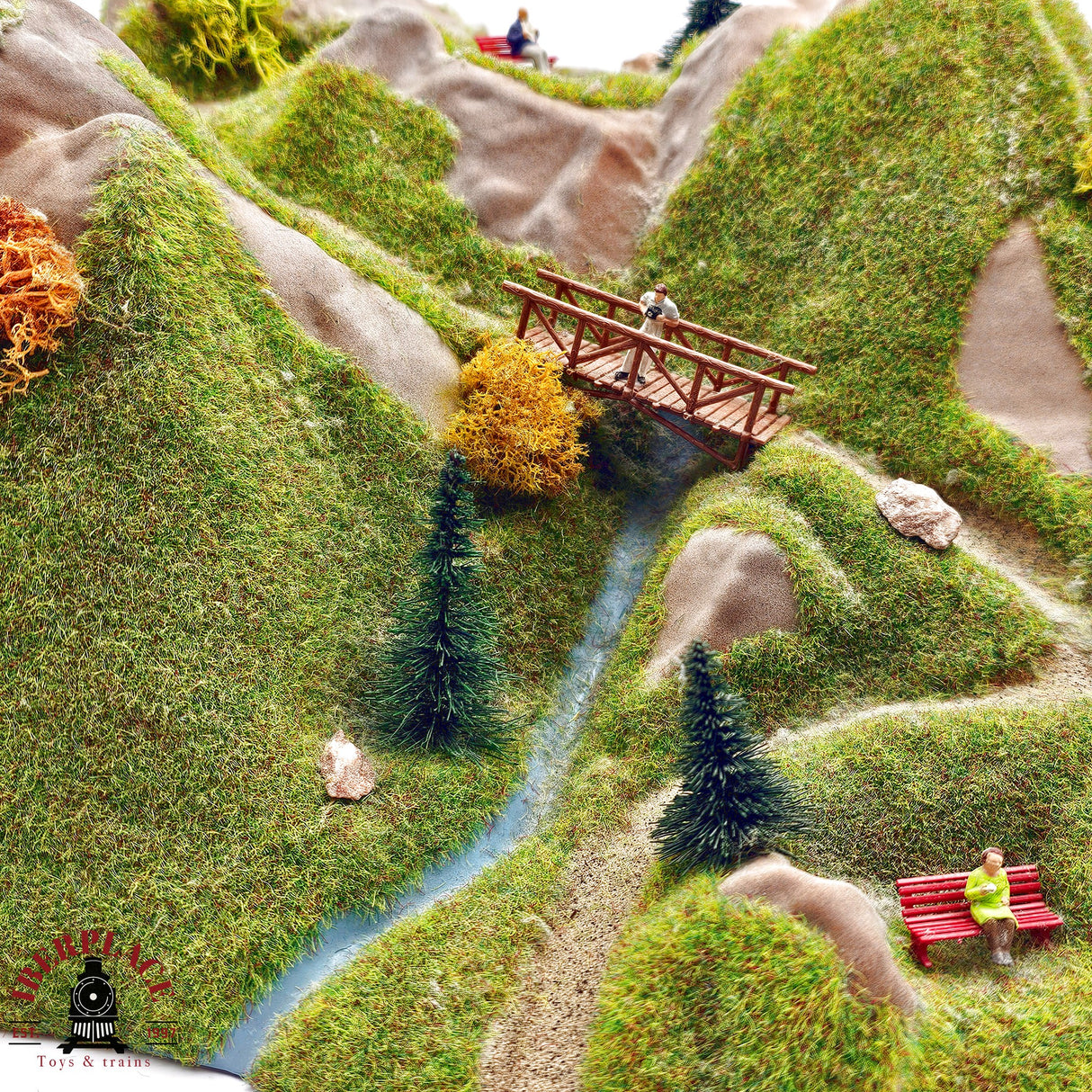 ♻️ 2da mano - Noch Portal tunnel con figuras H0 escala 1:87 A11