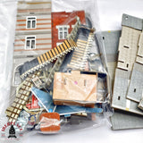 ♻️ 2da mano -  Lote Edificios con bajos comerciales de cartón H0 escala 1:87 A11