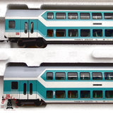 ♻️ 2da mano - Märklin 43580 set de vagones de doble piso DB H0 escala 1:87 EH011