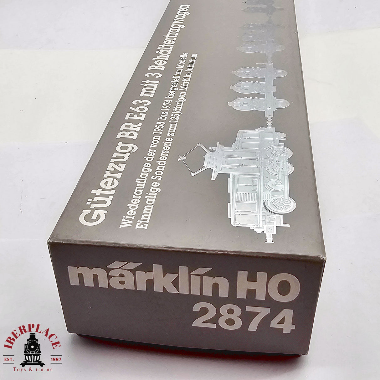 ♻️ 2da mano - Märklin 2874 Set Locomotora BR E63 con vagones mercancias H0 escala 1:87 EH011