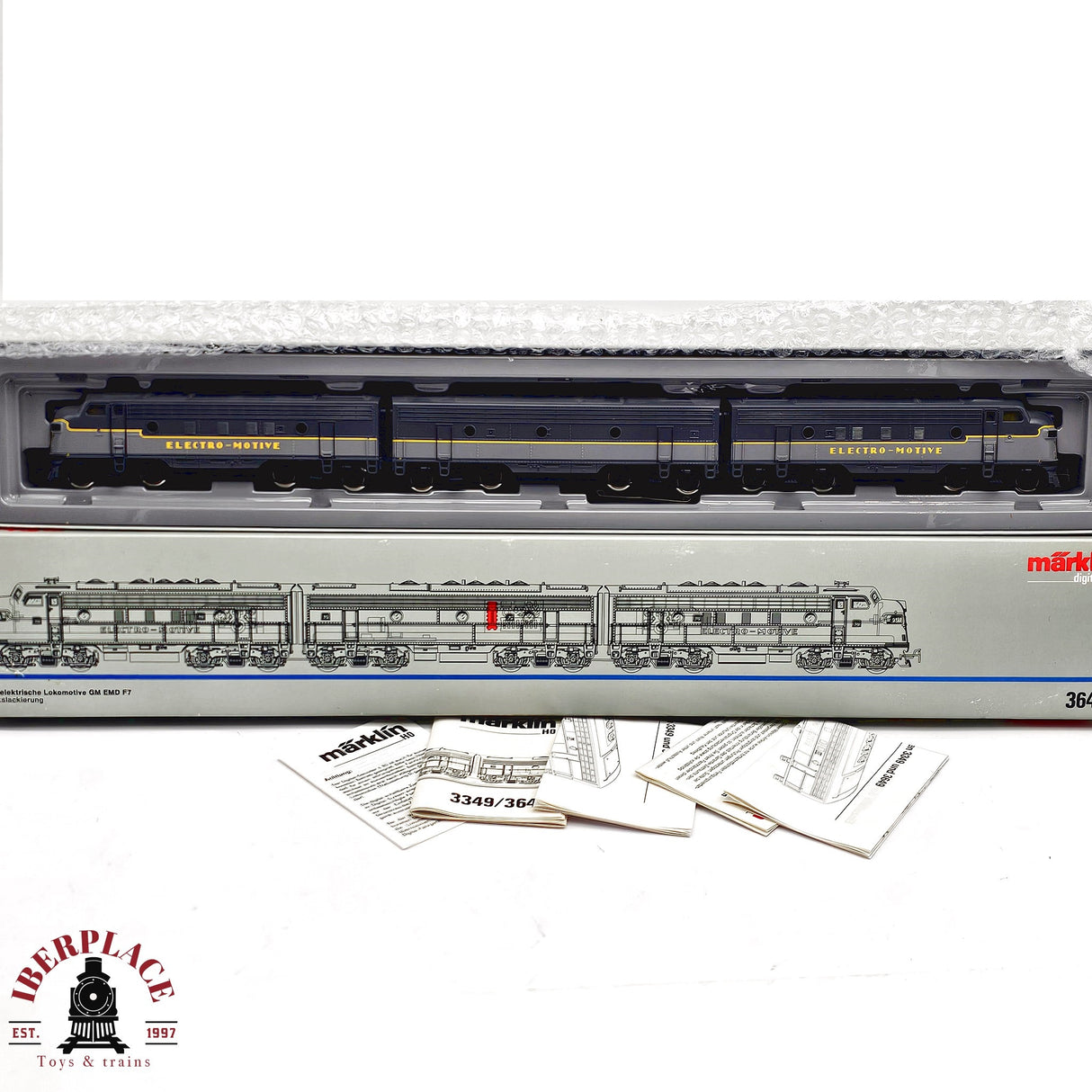 ♻️ 2da mano - Märklin 3649 digital Locomotora GM EMD F7 H0 escala 1:87 EH011