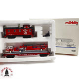 ♻️ 2da mano - Märklin 4580 Set vagones Texas con camión de bomberos H0 escala 1:87 EH011