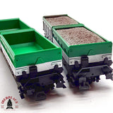 ♻️ 2da mano - DC Liliput 2x vagones Weiacher Kies SBB CFF H0 escala 1:87 EH011