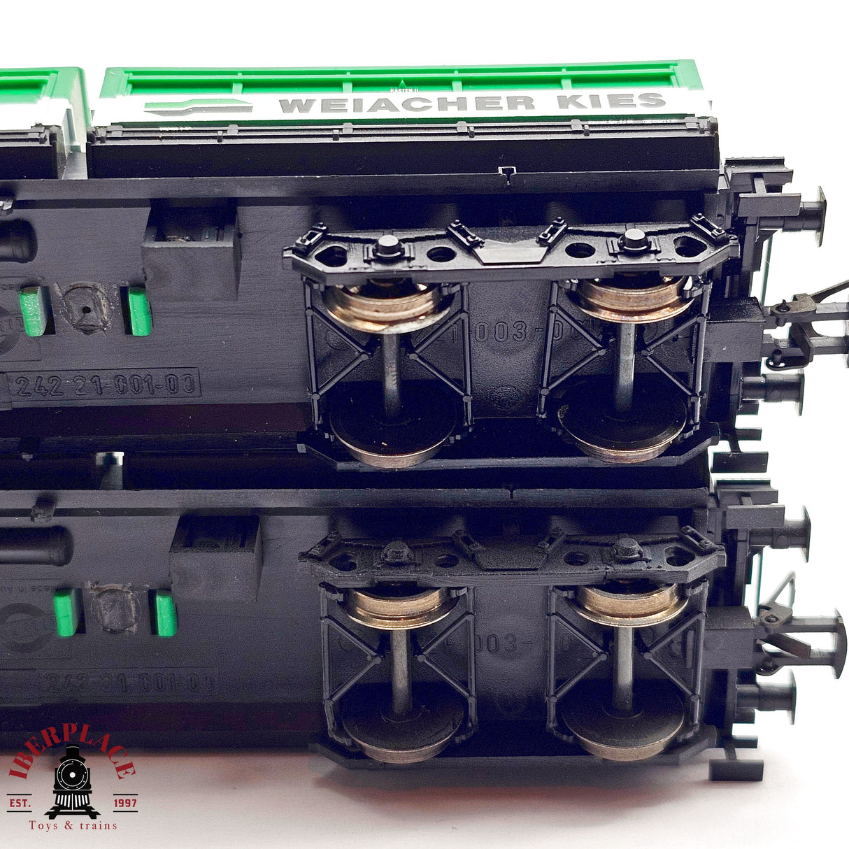 ♻️ 2da mano - DC Liliput 2x vagones Weiacher Kies SBB CFF H0 escala 1:87 EH011