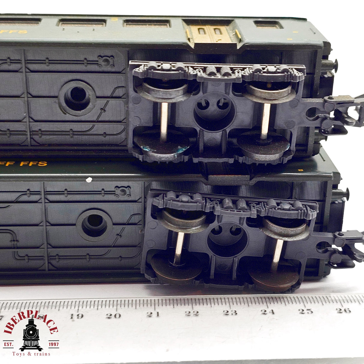 ♻️ 2da mano -  DC Lima 2x vagones pasajero clase 2 SBB H0 escala 1:87 EH011