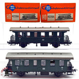 ♻️ 2da mano - DC Roco 2x 4228A vagones pasajeros DB H0 escala 1:87 EH011