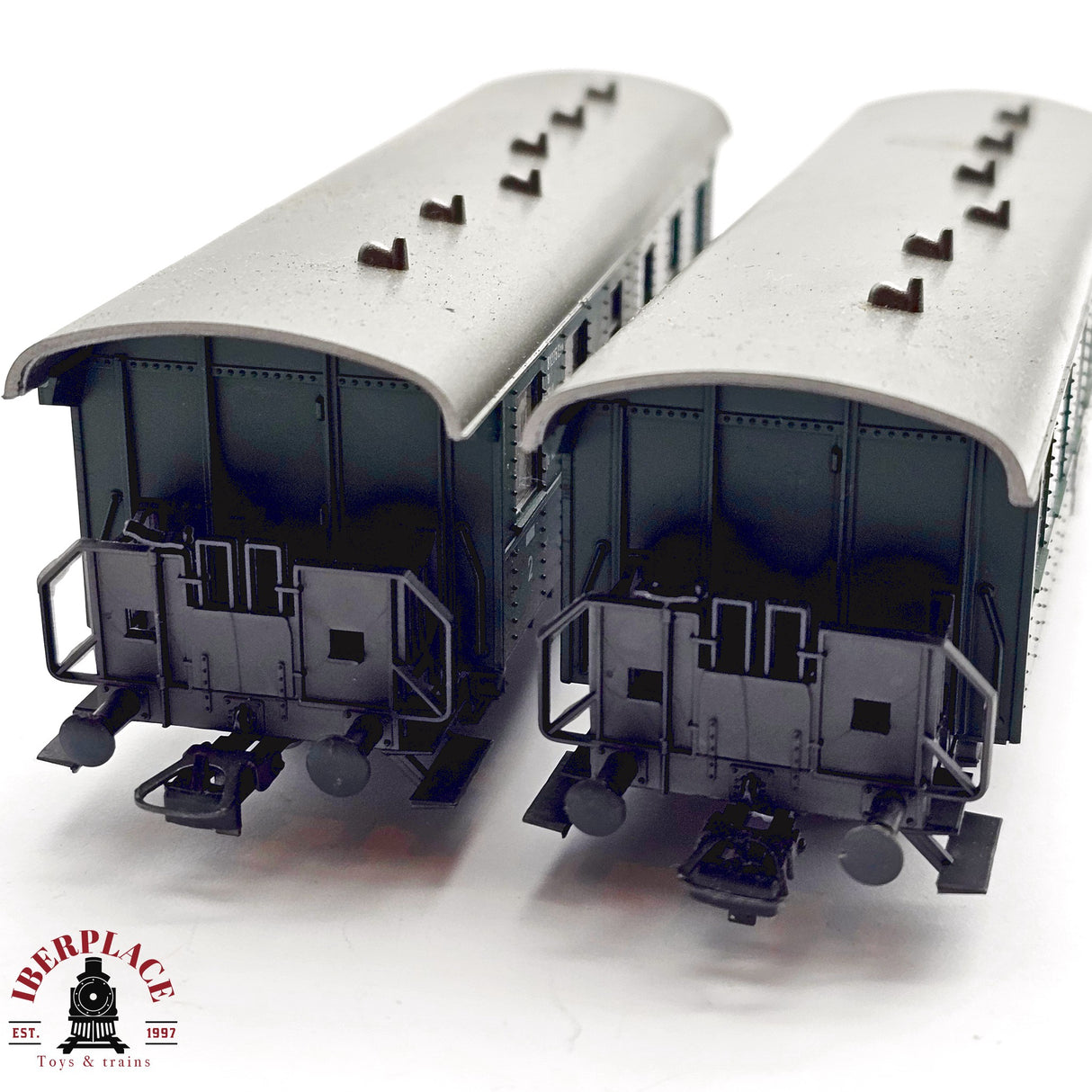 ♻️ 2da mano - DC Roco 2x 4228A vagones pasajeros DB H0 escala 1:87 EH011