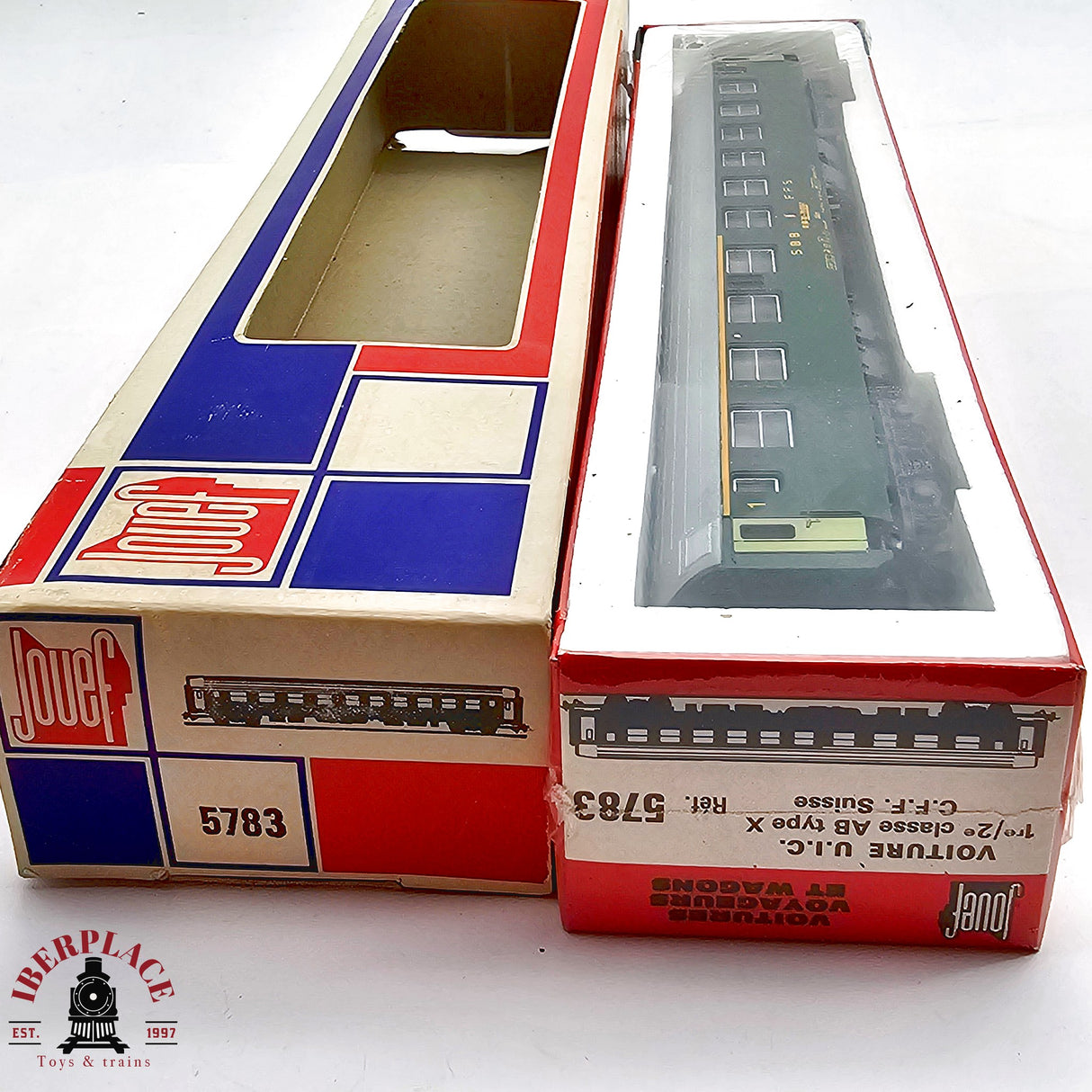 ♻️ 2da mano - DC Jouef 5783 vagón pasajeros SBB CFF H0 escala 1:87 EH011