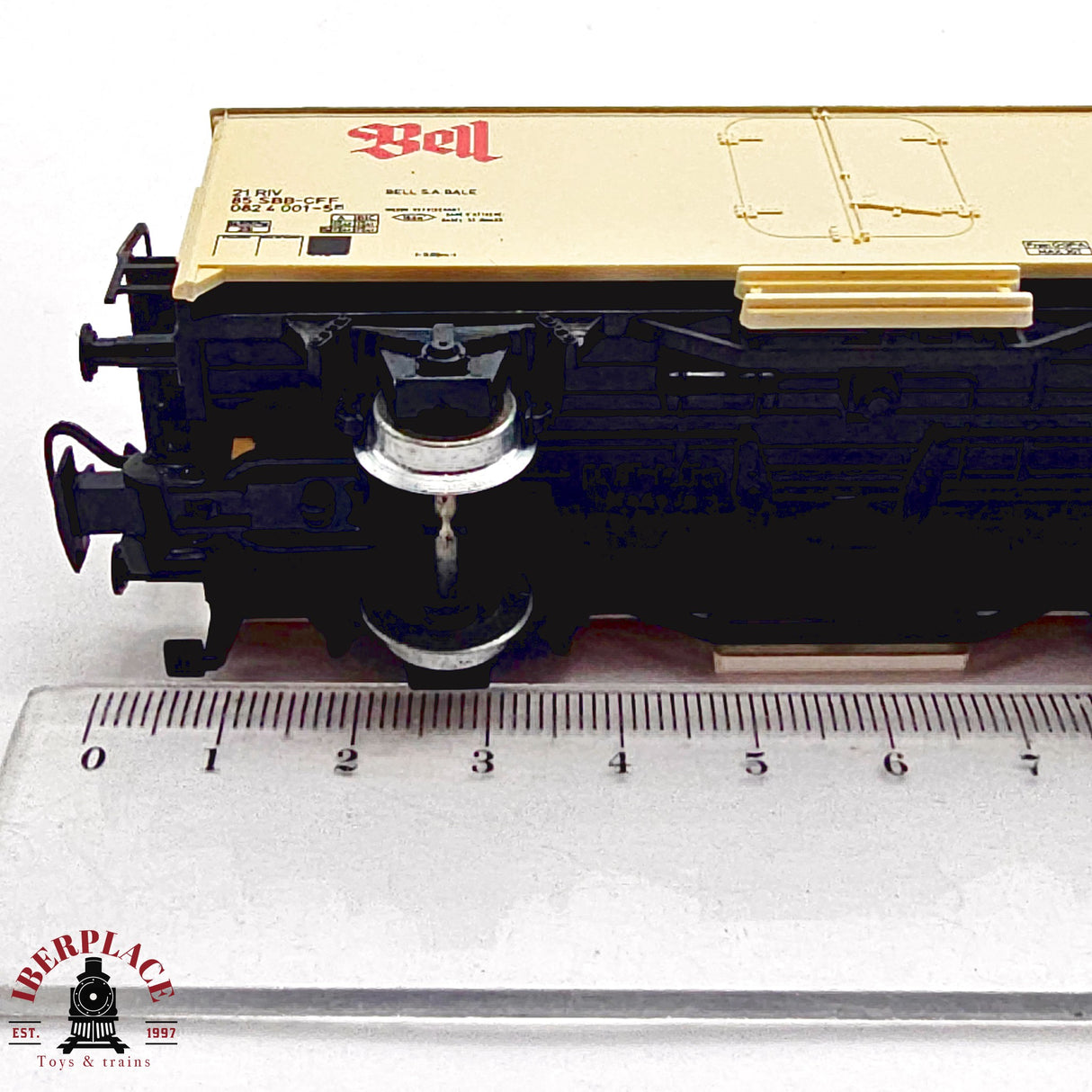 ♻️ 2da mano -  Märklin 4535 vagón cerrado Bell SBB CFF H0 escala 1:87 EH011