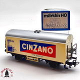 ♻️ 2da mano -  Märklin 4415 vagón cerrado cinzano DB H0 escala 1:87 EH011