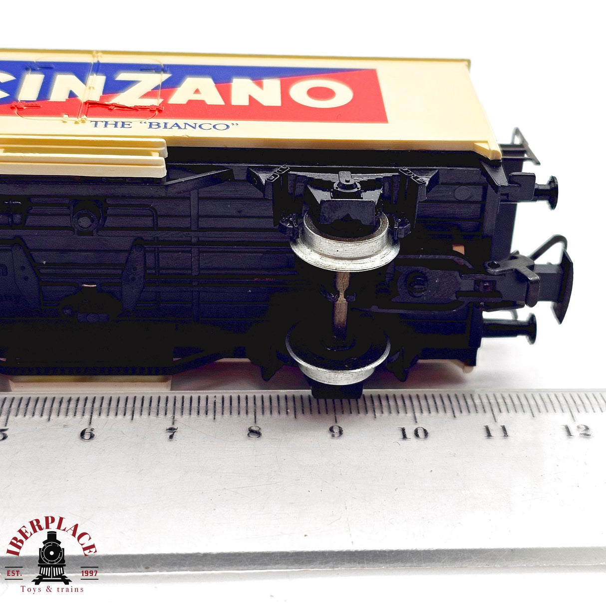 ♻️ 2da mano -  Märklin 4415 vagón cerrado cinzano DB H0 escala 1:87 EH011