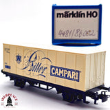 ♻️ 2da mano -  Märklin 4481 vagón contenedor Campari DB H0 escala 1:87 EH011