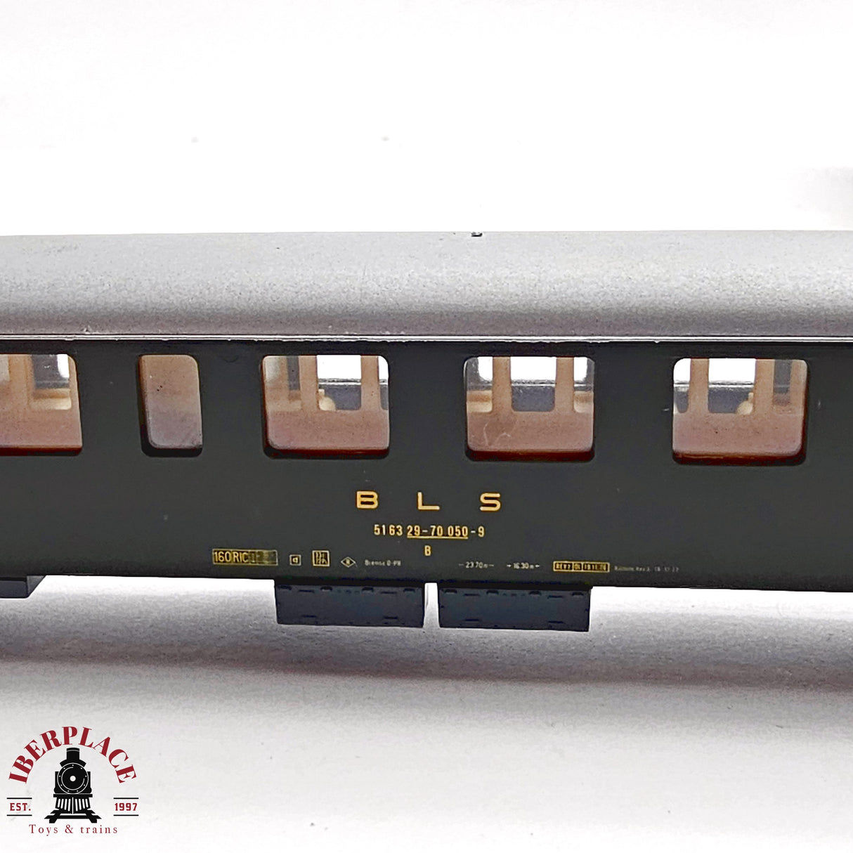 ♻️ 2da mano - DC Lima 309190 vagón pasajeros BLS clase 2 H0 escala 1:87 EH011