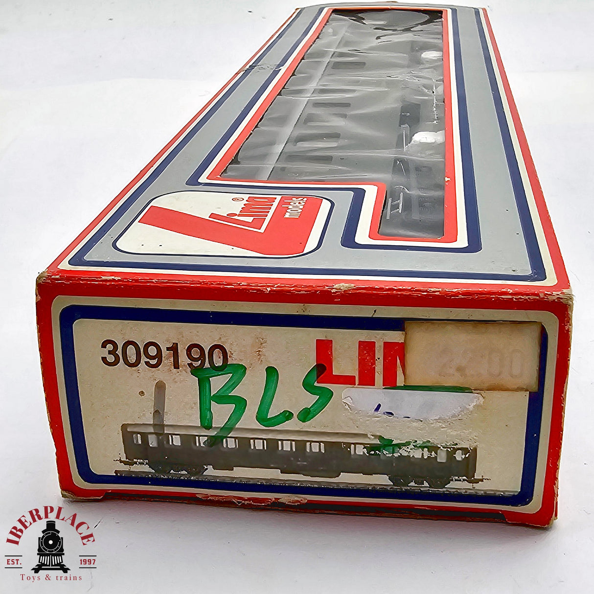 ♻️ 2da mano - DC Lima 309190 vagón pasajeros BLS clase 2 H0 escala 1:87 EH011