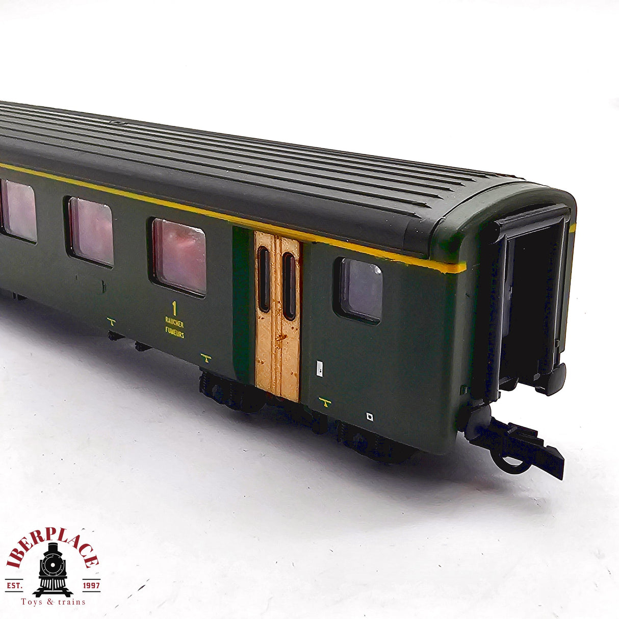 ♻️ 2da mano - DC Roco 4239S vagón pasajeros SBB clase 1 H0 escala 1:87 EH011