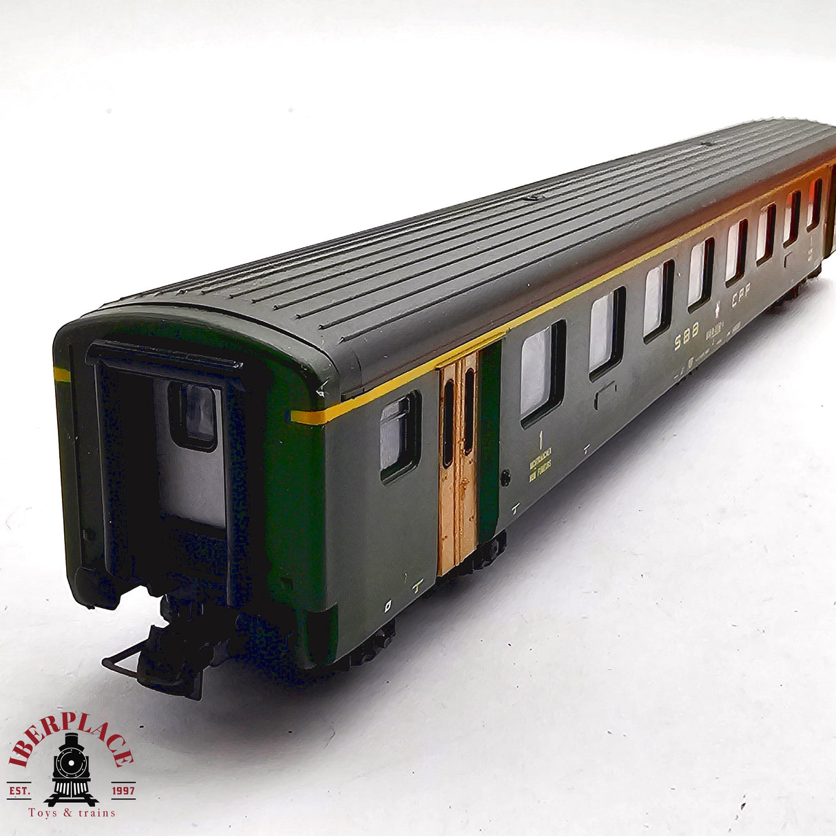 ♻️ 2da mano - DC Roco 4239S vagón pasajeros SBB clase 1 H0 escala 1:87 EH011