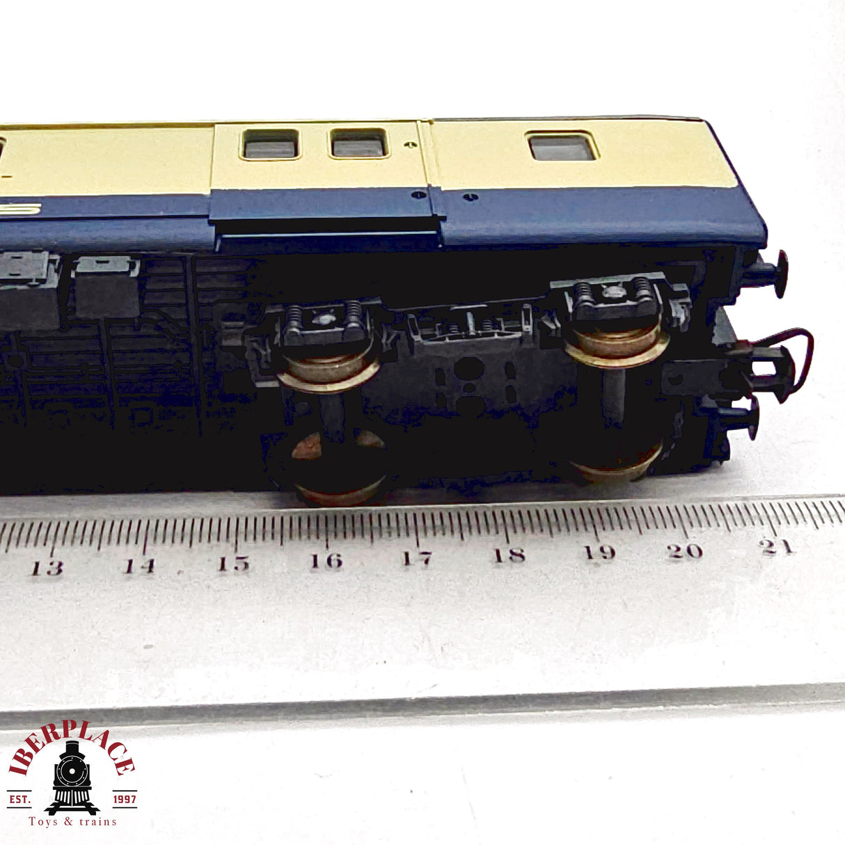 ♻️ 2da mano - DC Lima 309326 vagón equipajes BLS Livery 1989 H0 escala 1:87 EH011