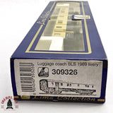 ♻️ 2da mano - DC Lima 309326 vagón equipajes BLS Livery 1989 H0 escala 1:87 EH011