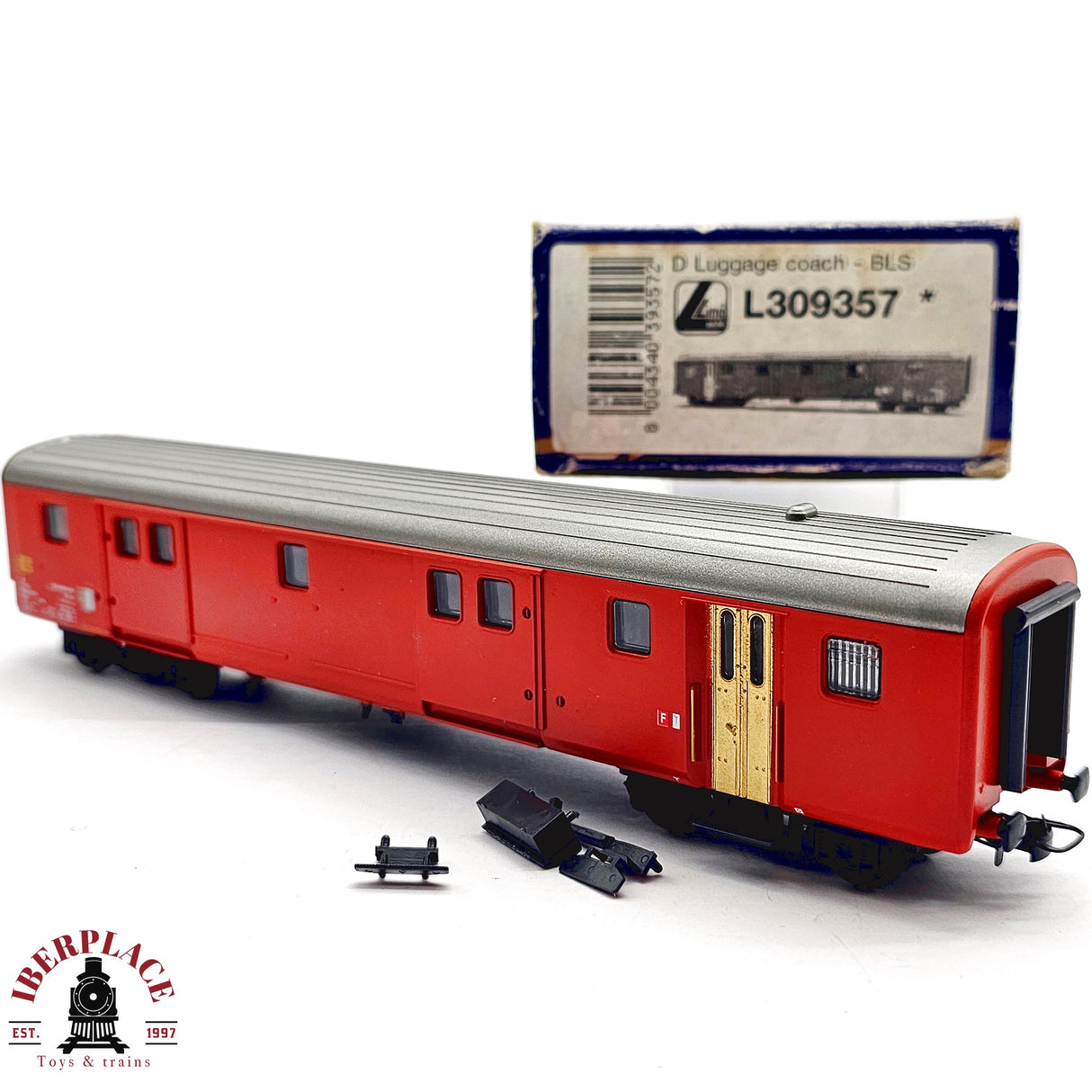 ♻️ 2da mano - DC Lima L309357 vagón equipajes BLS Coach H0 escala 1:87 EH011