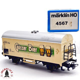 ♻️ 2da mano -  AC Märklin 4567 vagón cervecero Gösser Bier ÖBB H0 escala 1:87 EH011