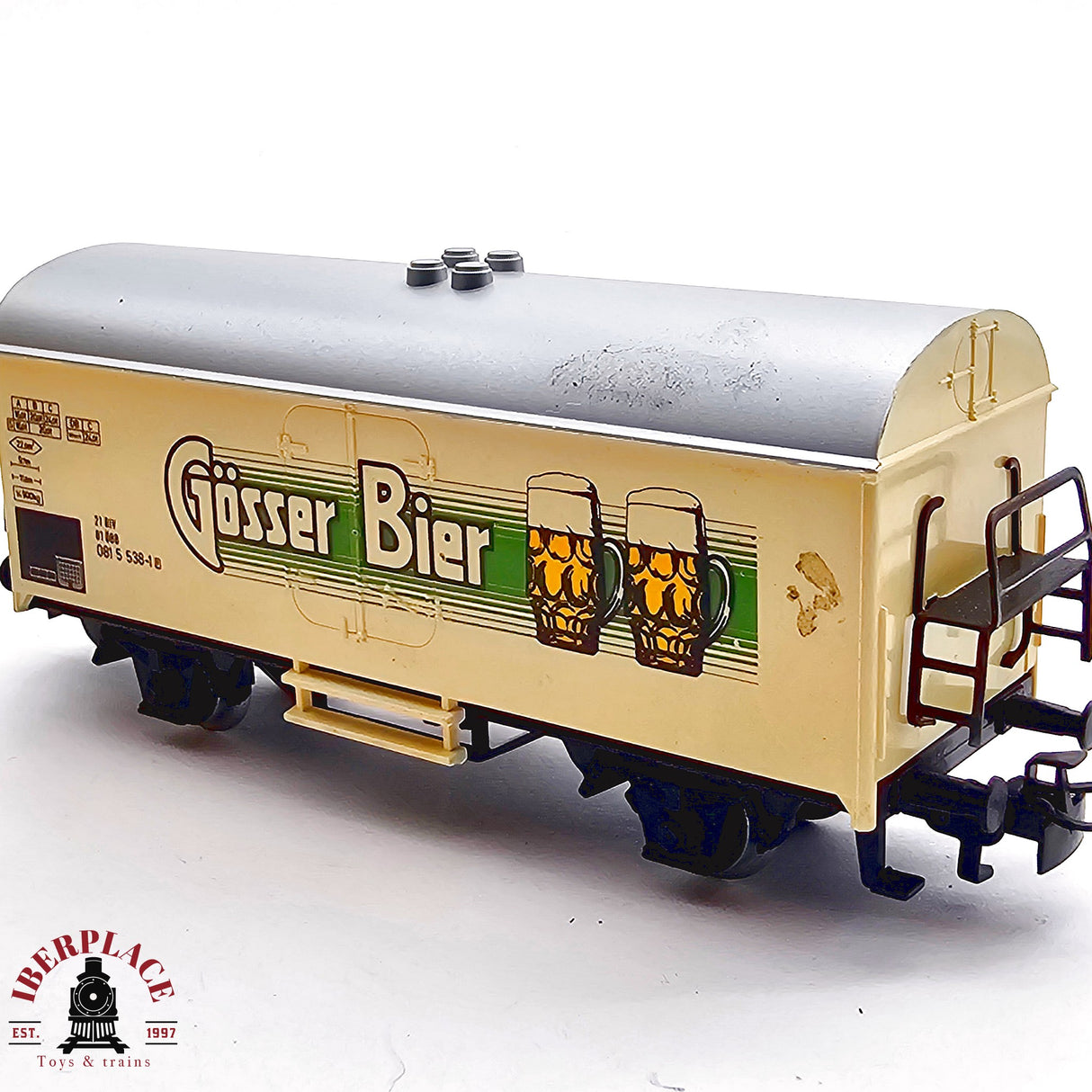 ♻️ 2da mano -  AC Märklin 4567 vagón cervecero Gösser Bier ÖBB H0 escala 1:87 EH011