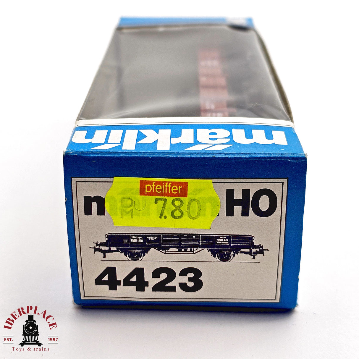 ♻️ 2da mano -  AC Märklin 4423 vagón plataforma DB H0 escala 1:87 EH011