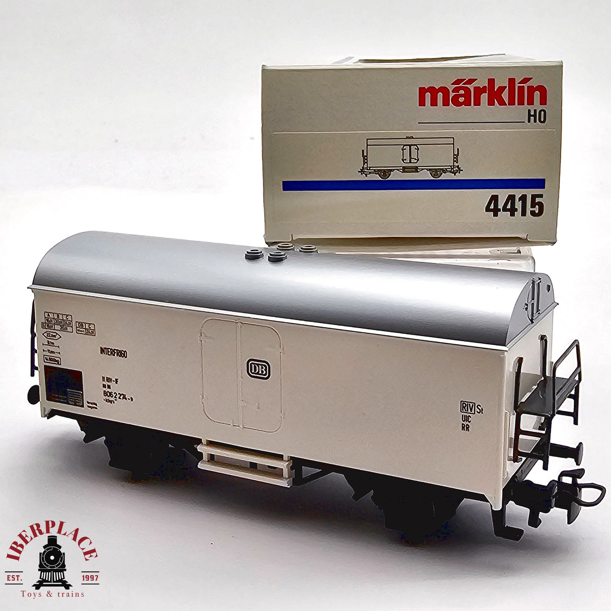 ♻️ 2da mano -  AC Märklin 4415 vagón cerrado interfrigo DB H0 escala 1:87 EH011