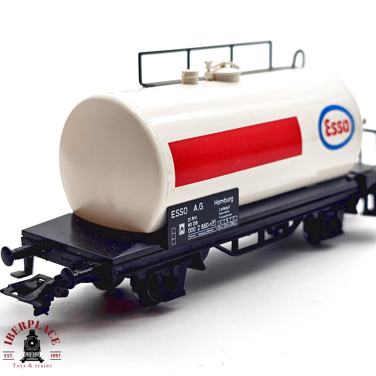 ♻️ 2da mano -  AC Märklin 4441 vagón cisterna Esso DB H0 escala 1:87 EH011