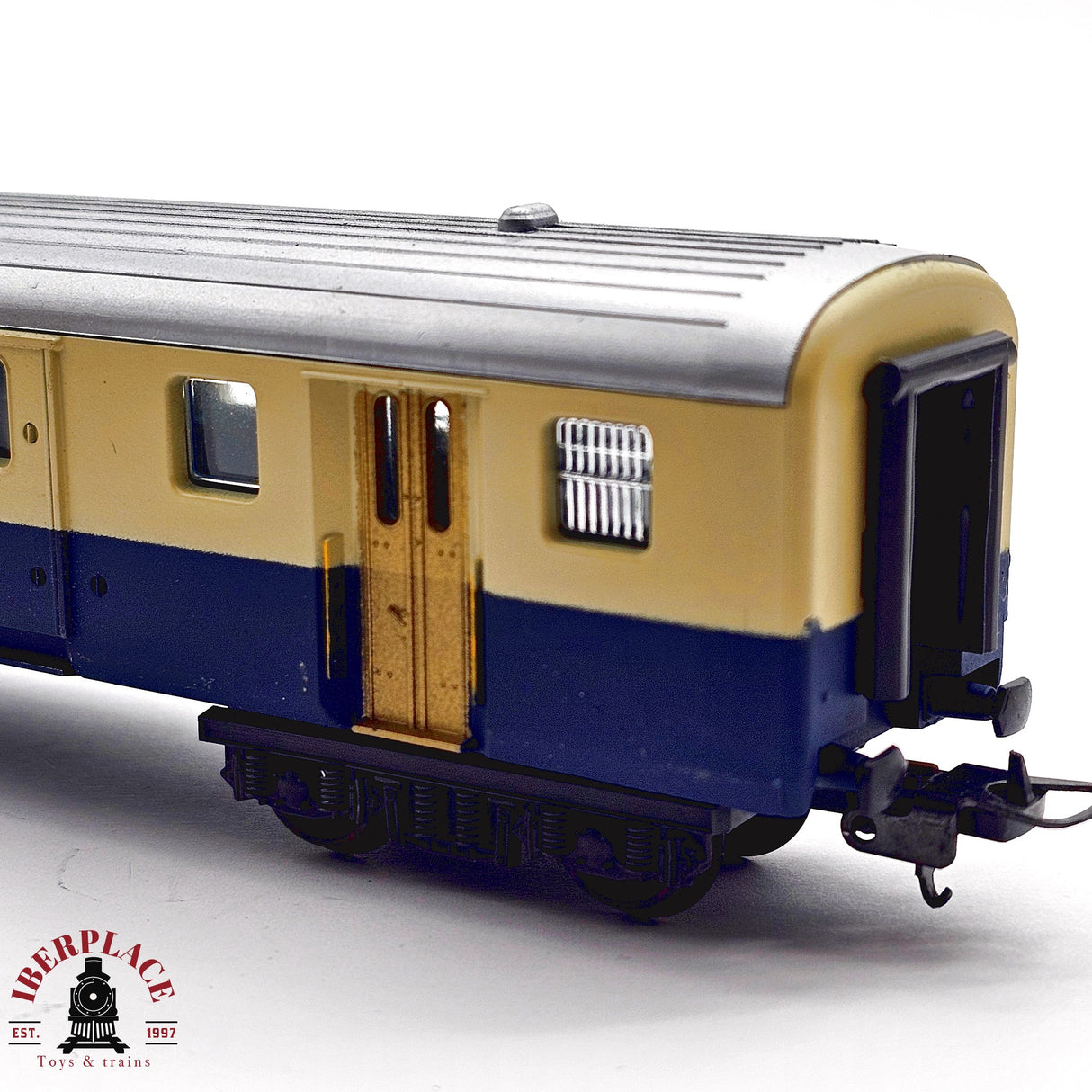 ♻️ 2da mano -  DC lima vagón pasajeros equipaje BLS H0 escala 1:87 EH011