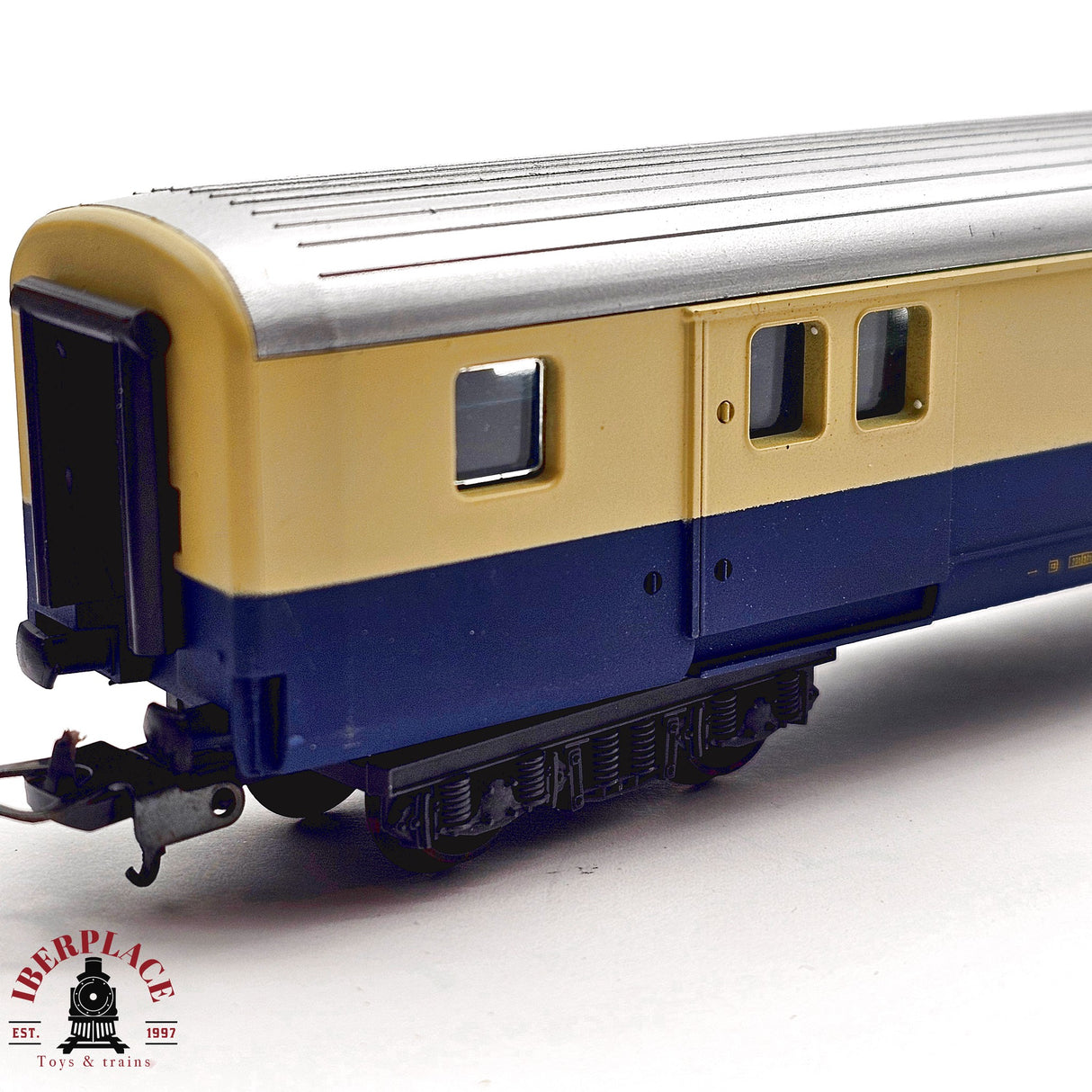 ♻️ 2da mano -  DC lima vagón pasajeros equipaje BLS H0 escala 1:87 EH011