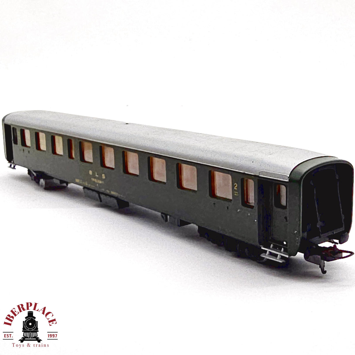 ♻️ 2da mano - DC Lima vagón pasajeros BLS clase 2 H0 escala 1:87 EH011