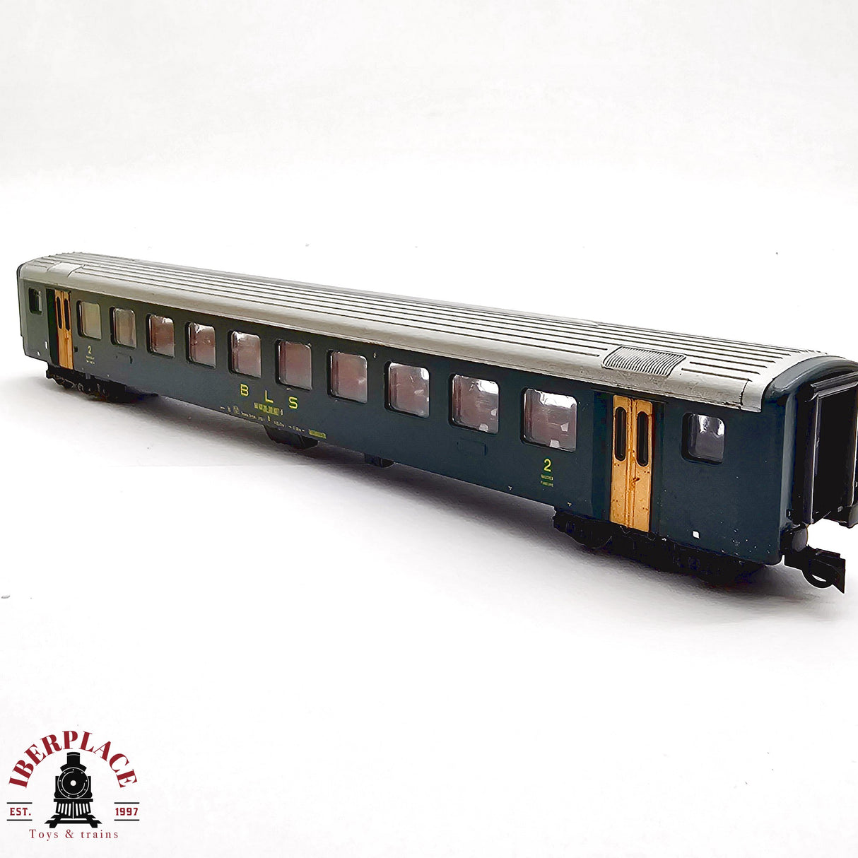 ♻️ 2da mano - DC Lima vagón pasajeros BLS clase 2 H0 escala 1:87 EH011