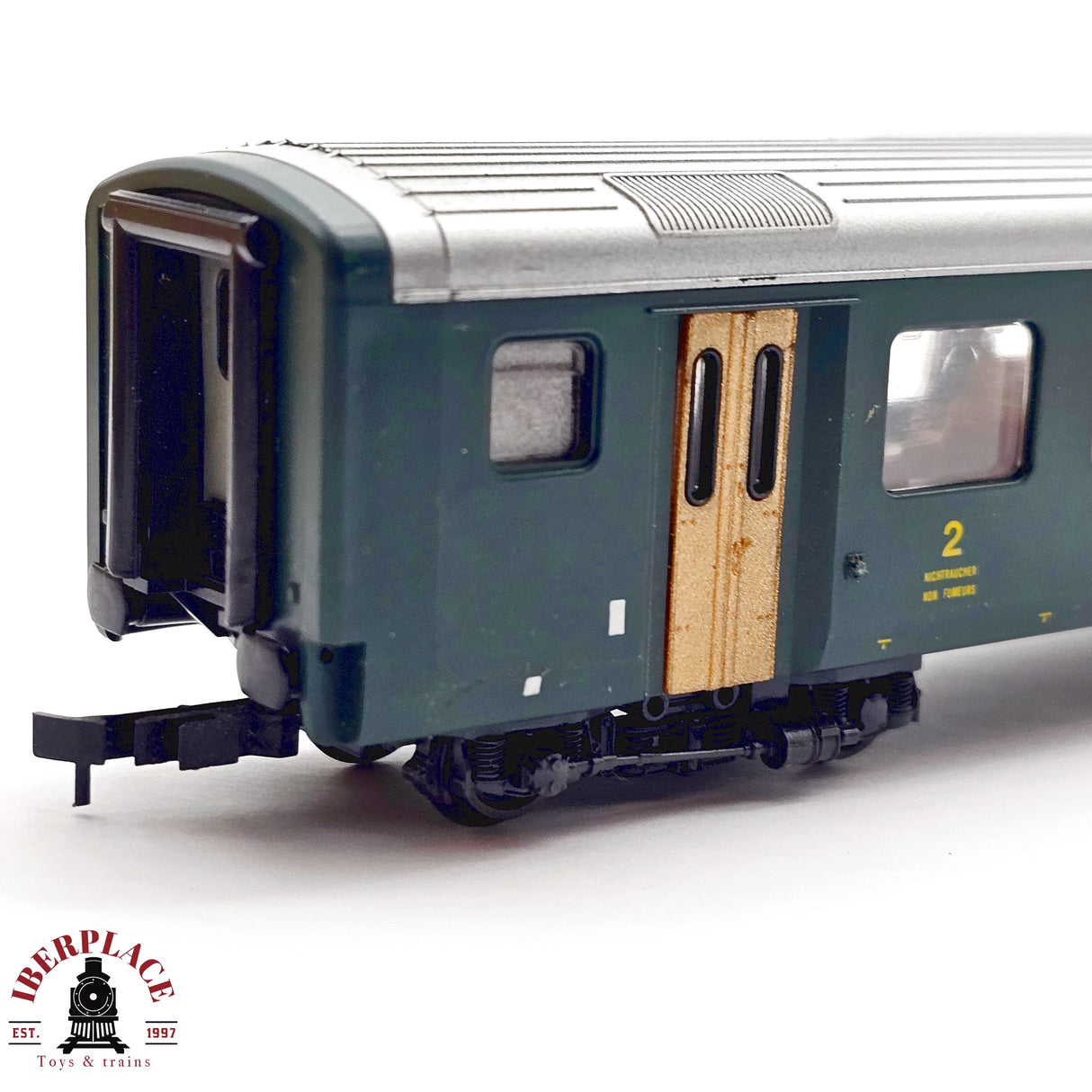 ♻️ 2da mano - DC Lima vagón pasajeros BLS clase 2 H0 escala 1:87 EH011