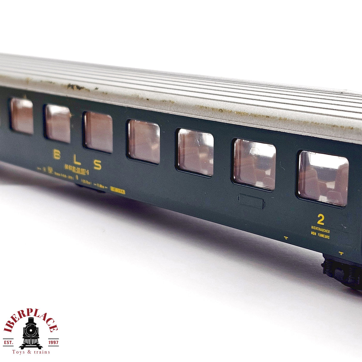 ♻️ 2da mano - DC Lima vagón pasajeros BLS clase 2 H0 escala 1:87 EH011