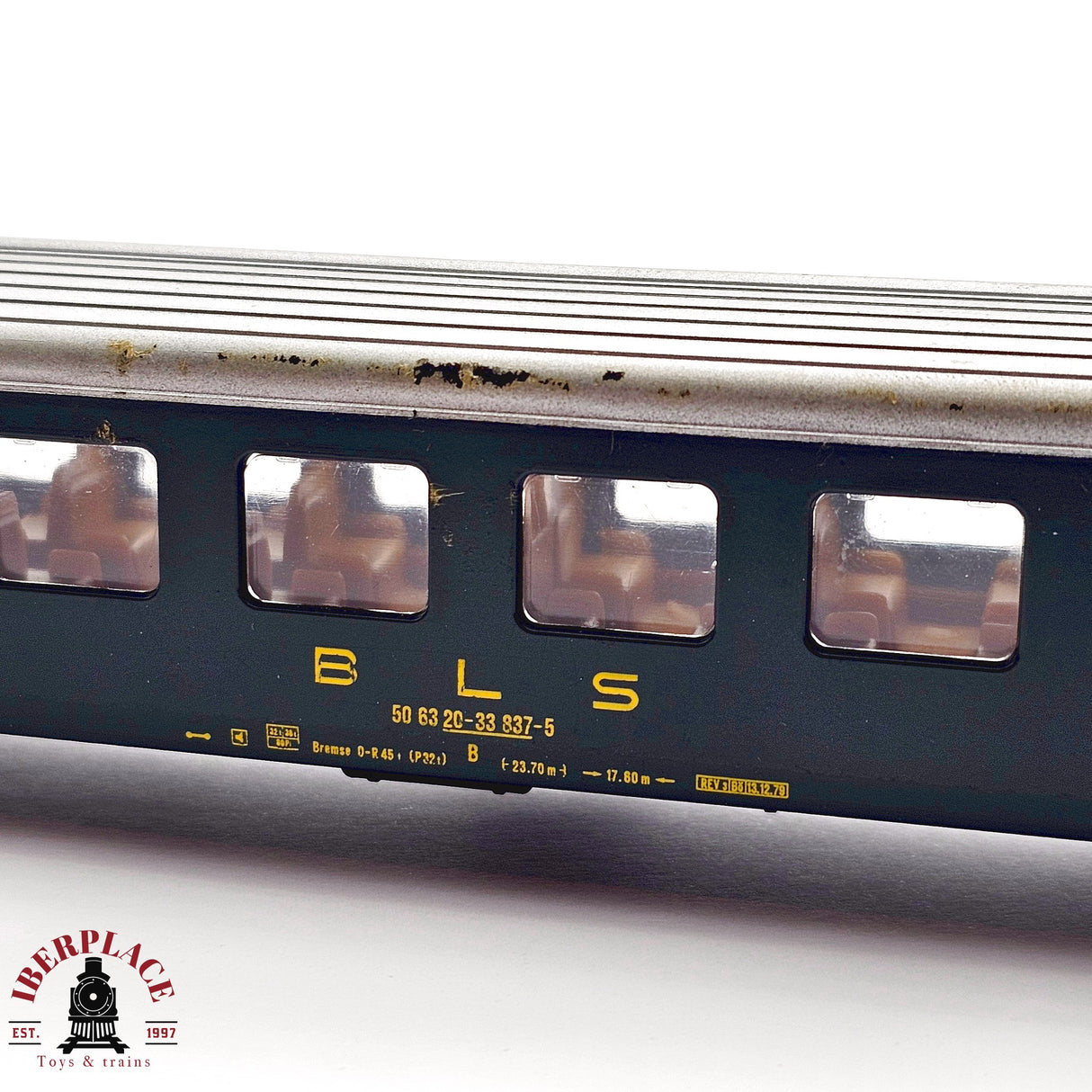 ♻️ 2da mano - DC Lima vagón pasajeros BLS clase 2 H0 escala 1:87 EH011