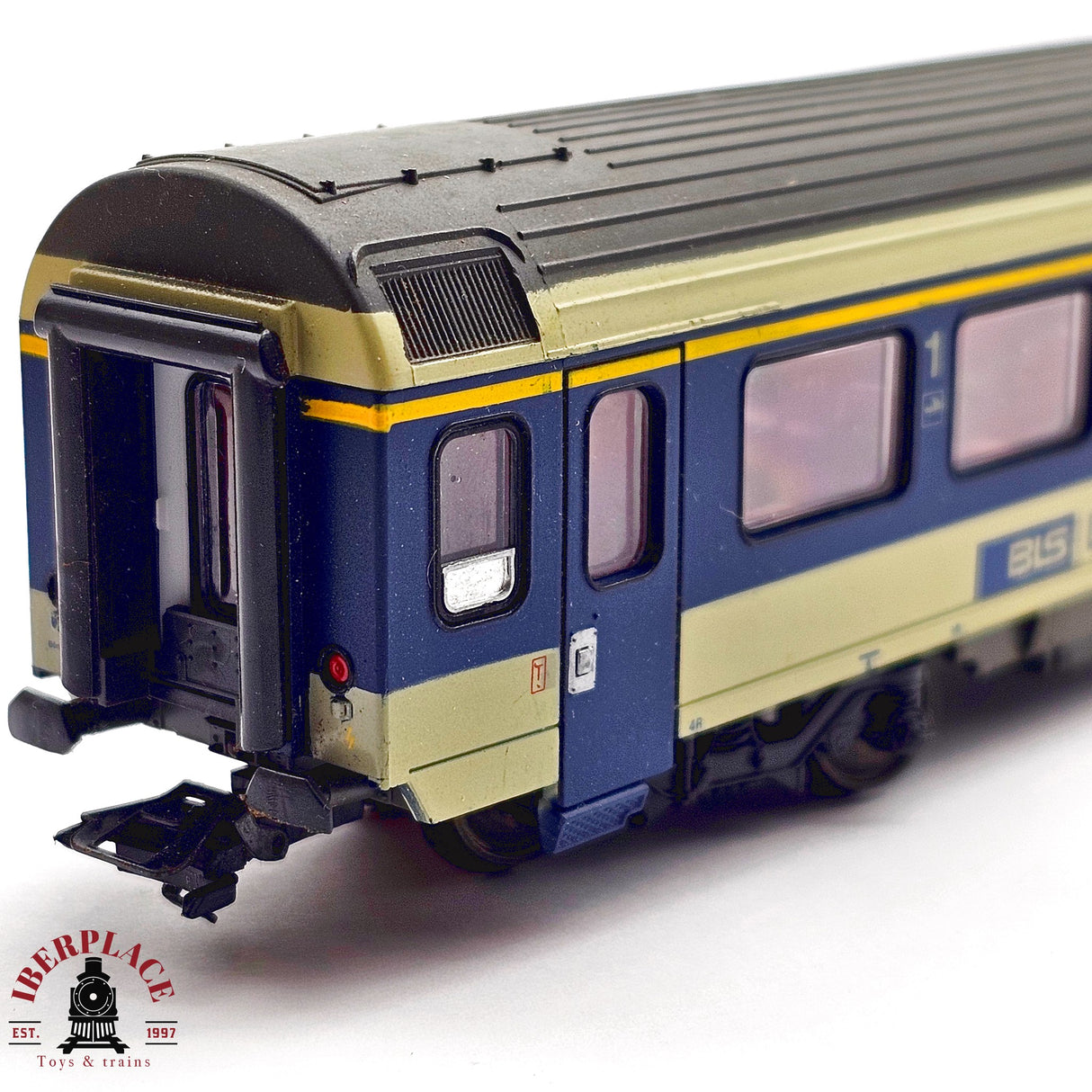 ♻️ 2da mano - DC Roco vagón pasajeros BLS Lötschbergbahn H0 escala 1:87 EH011