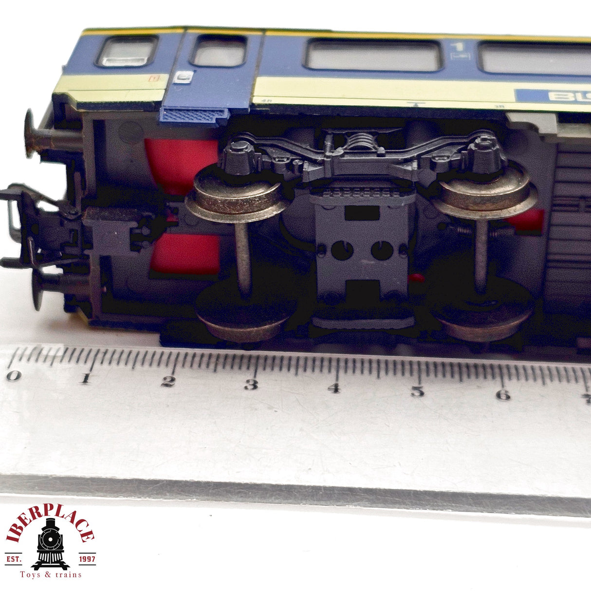 ♻️ 2da mano - DC Roco vagón pasajeros BLS Lötschbergbahn H0 escala 1:87 EH011