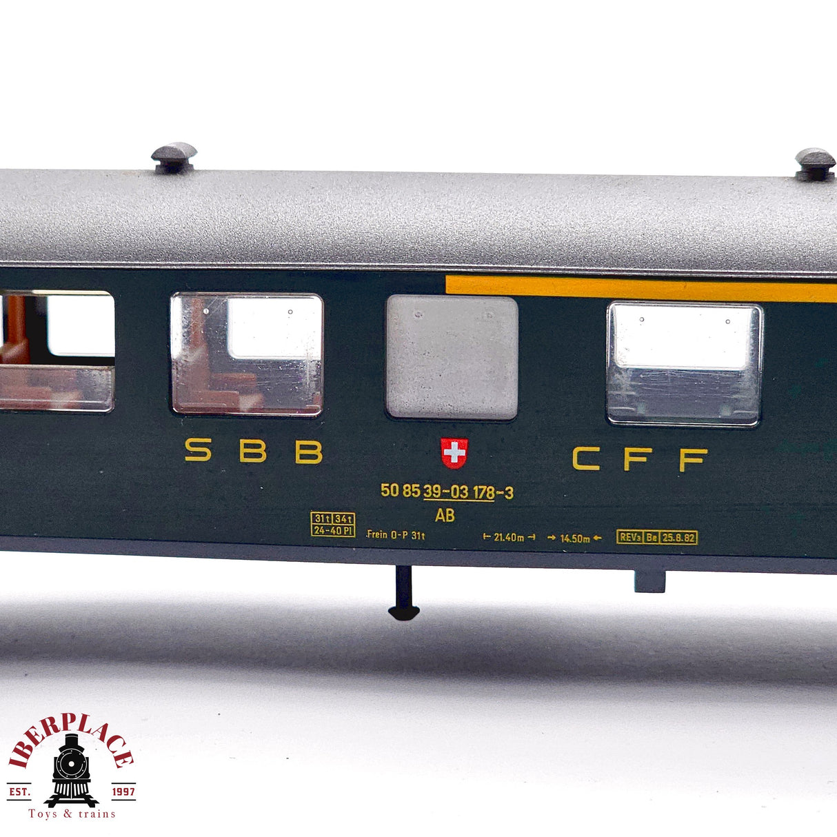 ♻️ 2da mano - AC Fleischmann vagon pasajeros SBB CFF H0 escala 1:87 EH011