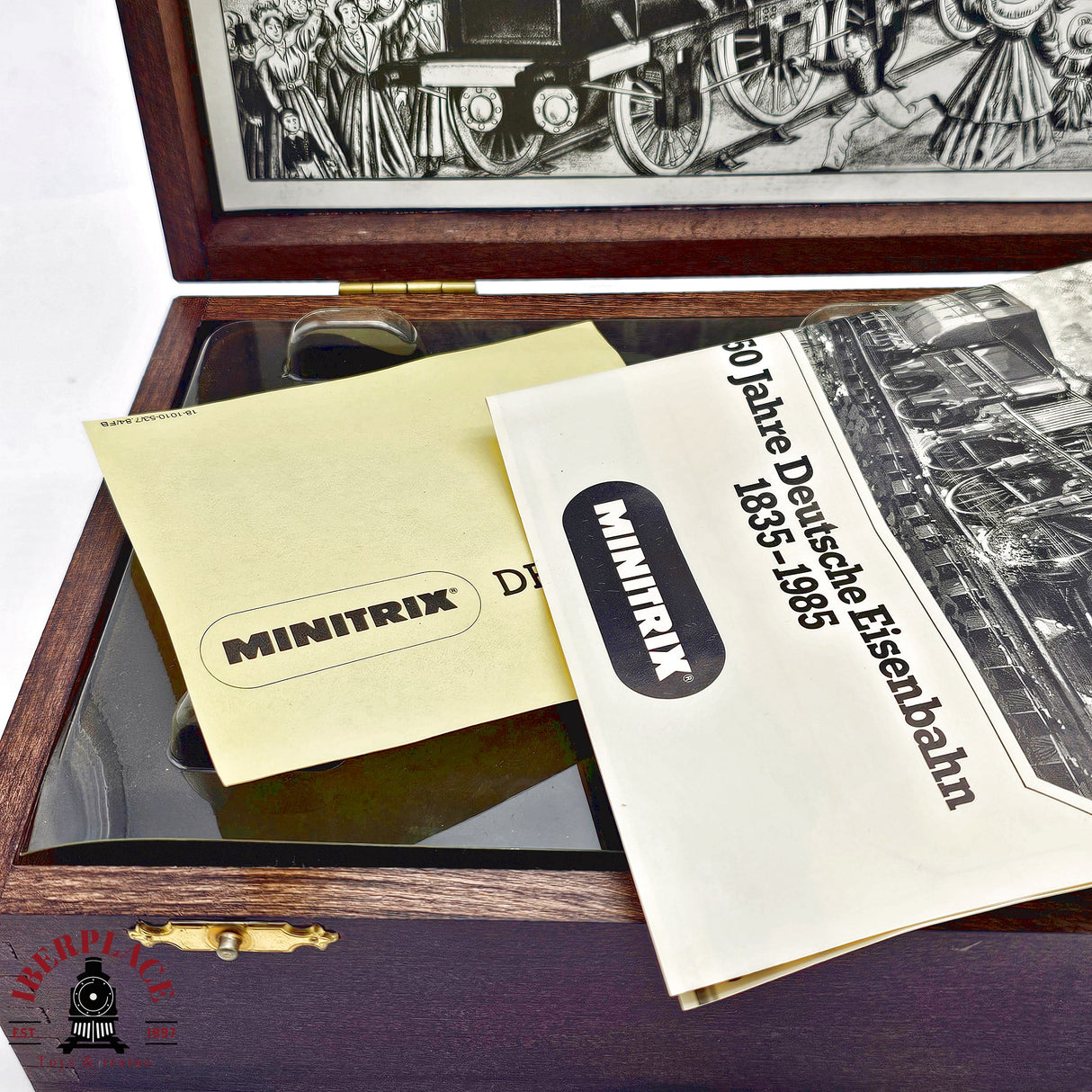 ♻️ 2da mano - Minitrix repuesto caja de madera vacía Der ADLER N escala 1:160 EH011
