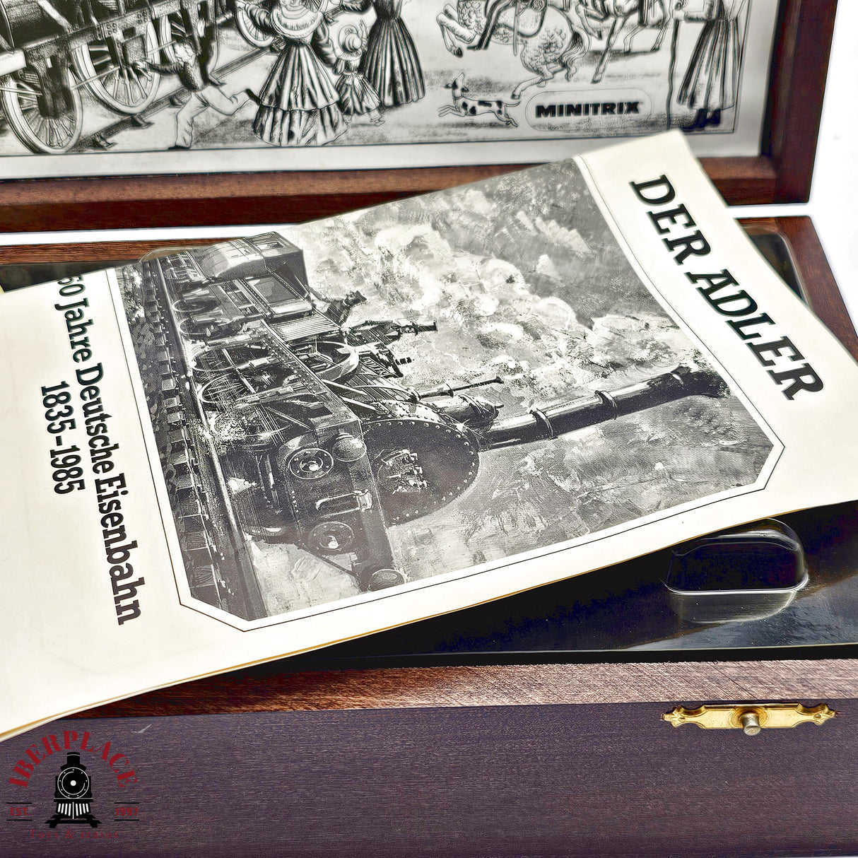 ♻️ 2da mano - Minitrix repuesto caja de madera vacía Der ADLER N escala 1:160 EH011