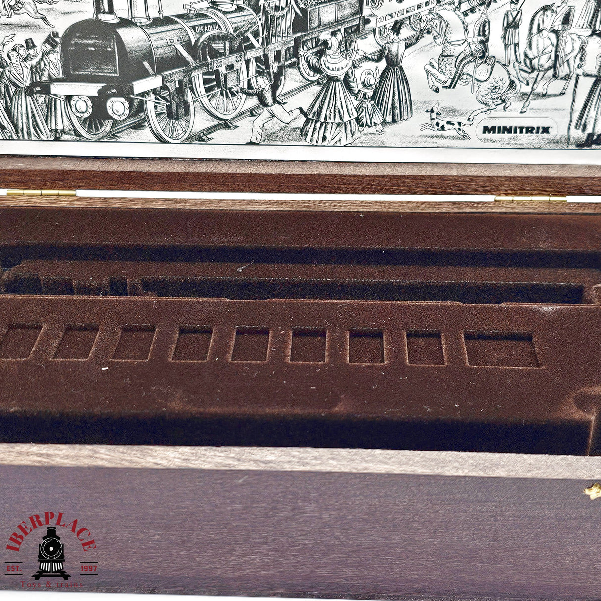 ♻️ 2da mano - Minitrix repuesto caja de madera vacía Der ADLER N escala 1:160 EH011