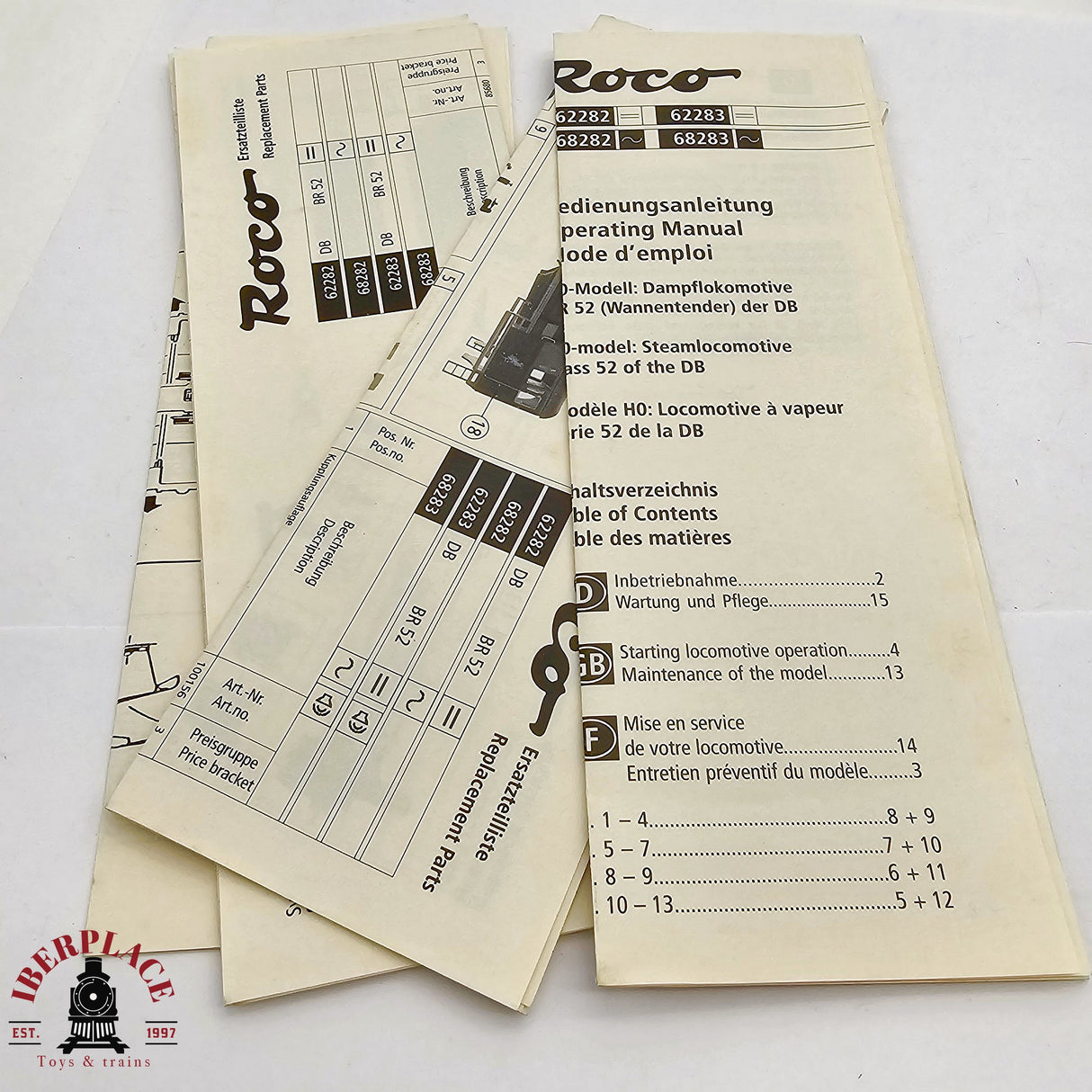 ♻️ 2da mano - DC Restaurar Roco 62282 Locomotora BR 52 DB H0 escala 1:87 E12