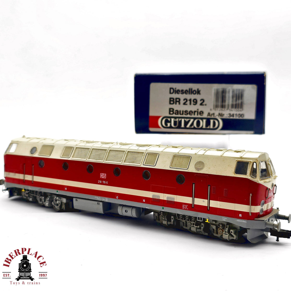 ♻️ 2da mano - DC Gützold 34100 Locomotora BR 219 2. DB H0 escala 1:87 E12