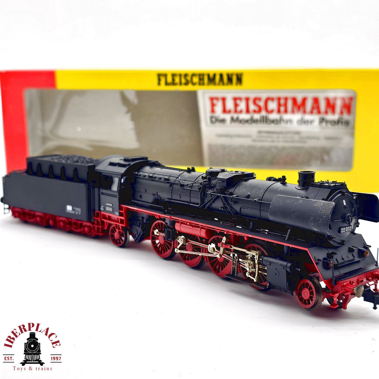 ♻️ 2da mano - DC Fleischmann 4122K Locomotora BR 22 DR H0 escala 1:87 E12