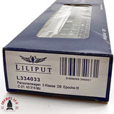 ♻️ 2da mano - DC Liliput L334033 vagón pasajeros Clase 3 DB Ep III H0 escala 1:87 E12