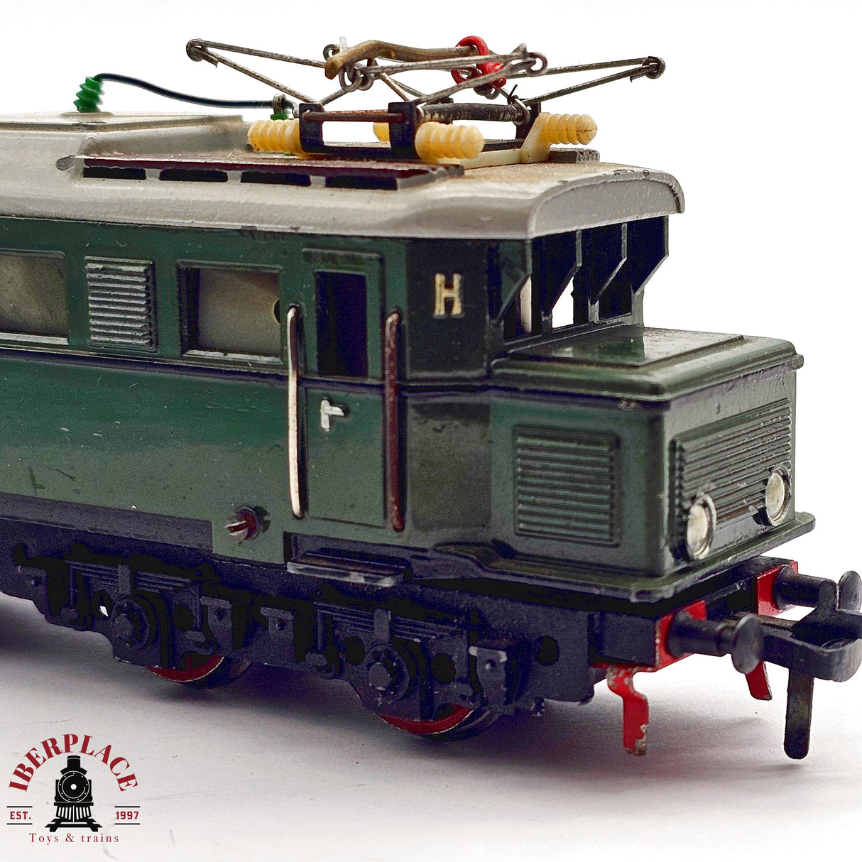 ♻️ 2da mano - DC Fleischmann 1335 vintage Locomotora E44 1952 Hierro fundido H0 escala 1:87 E12