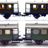 ♻️ 2da mano -  Märklin 4x 4301 4302 vagones pasajeros DB H0 escala 1:87 E12