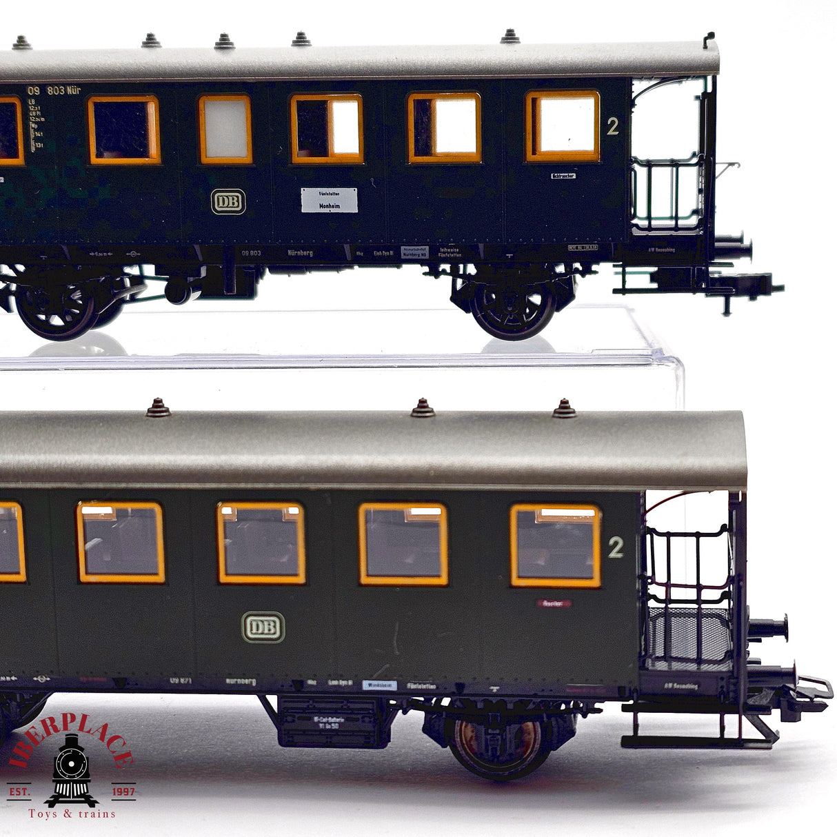 ♻️ 2da mano -  Märklin 4x 4301 4302 vagones pasajeros DB H0 escala 1:87 E12