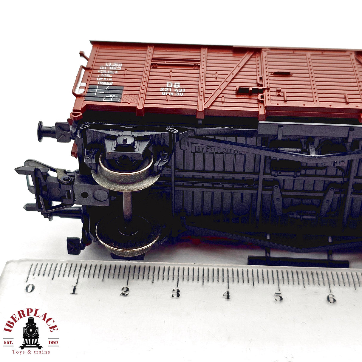 ♻️ 2da mano - Märklin 00773-05 vagón cerrado DB 221 H0 escala 1:87 E12